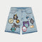 GODSPEED Patch Work Denim Shorts Mens Apparel