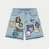GODSPEED Patch Work Denim Shorts Mens Apparel