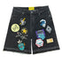 GODSPEED Patchwork Denim Shorts Mens Apparel