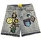 GODSPEED Patchwork Denim Shorts Mens Apparel
