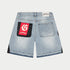 GODSPEED Patchwork Denim Shorts Mens Apparel