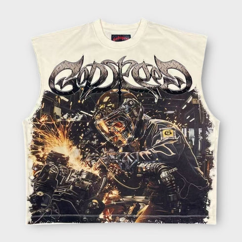 GODSPEED Steel Sharpens Steel Sleeveles Mens Apparel