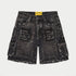 GODSPEED Octagon Cargo Denim Shorts Mens Apparel