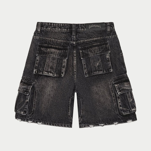 GODSPEED Octagon Cargo Denim Shorts Mens Apparel