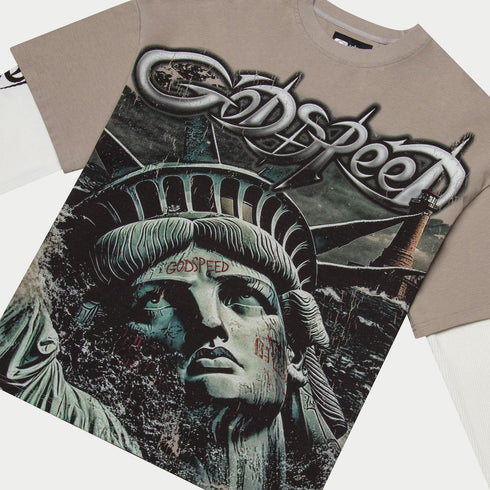 GODSPEED Sunken Liberty 2 Layered Tee Mens Apparel
