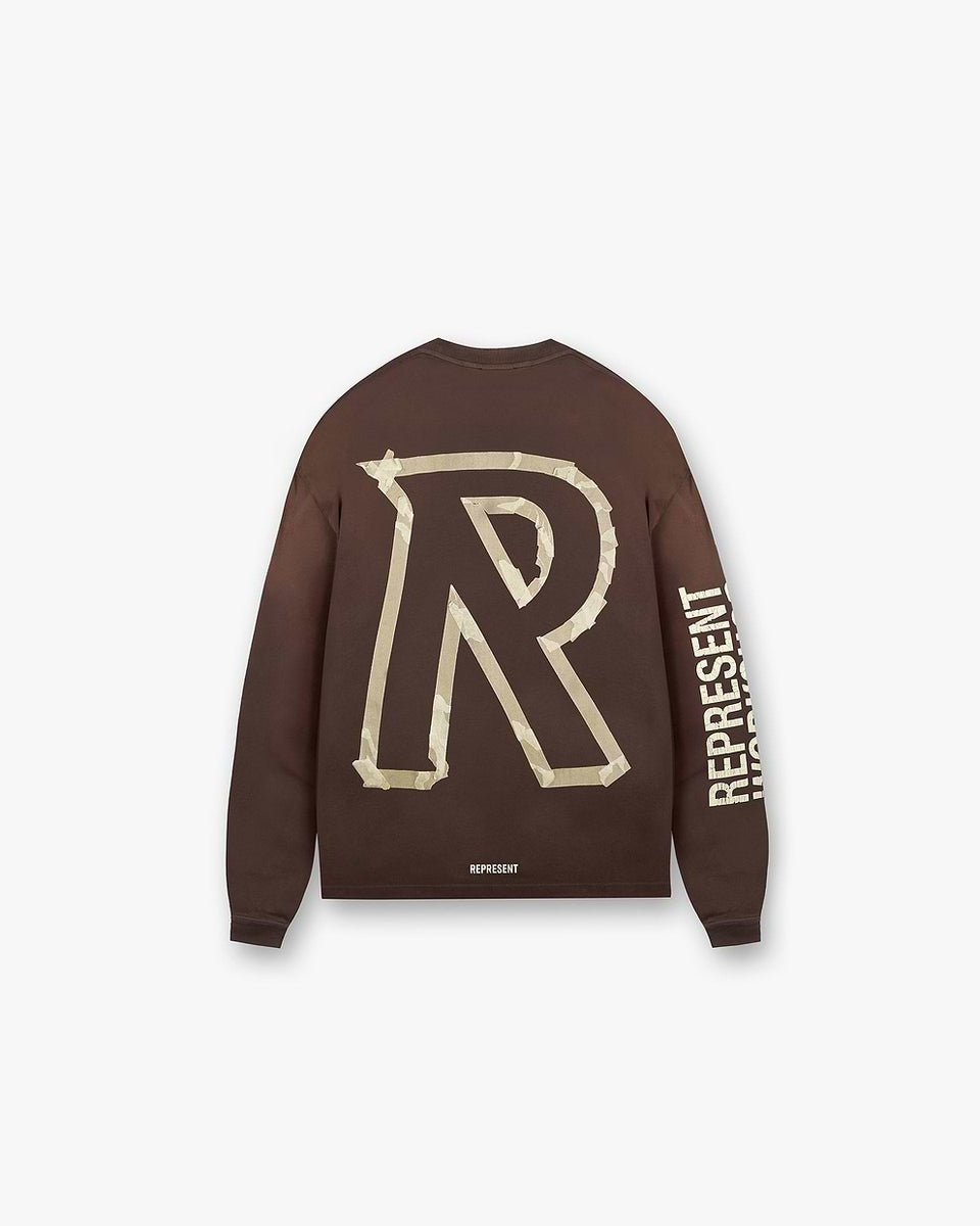 【REPRESENT】★Masking Tape Initial T-Shirt★ 0400021467848_FLATWHITE?wid=