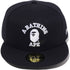 BAPE Glow In Dark College New Era59 Accessories