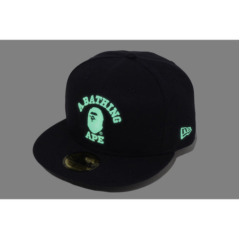 BAPE Glow In Dark College New Era59 Accessories