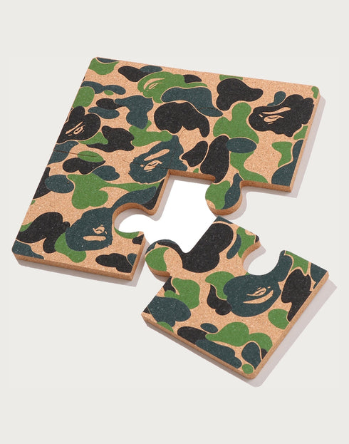 BAPE Abc Camo Puzzle Cork Coaster Accessories