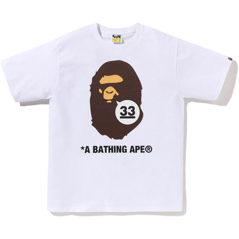 BAPE 33rd Anniv. Ape Head Tee Men's Apparel