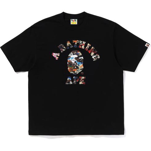 BAPE Hybrid Camo College Tee Men's Apparel