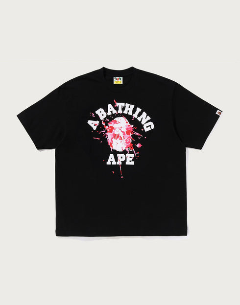 BAPE Abc Camo Splash College Relaxed Fit Tee Men's Apparel