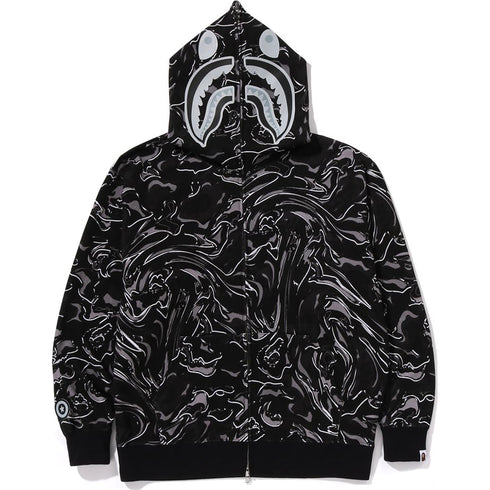 BAPE Marbling Camo Shark Relaxed Fit Mens Apparel