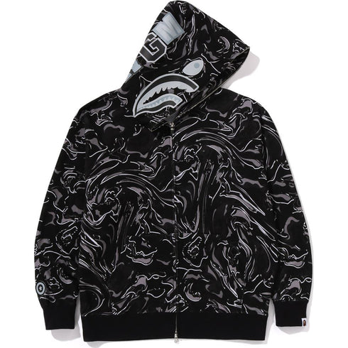 BAPE Marbling Camo Shark Relaxed Fit Mens Apparel