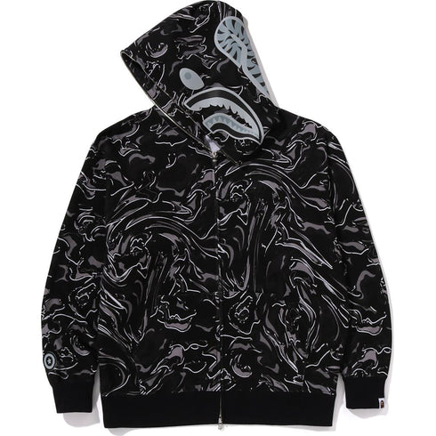 BAPE Marbling Camo Shark Relaxed Fit Mens Apparel