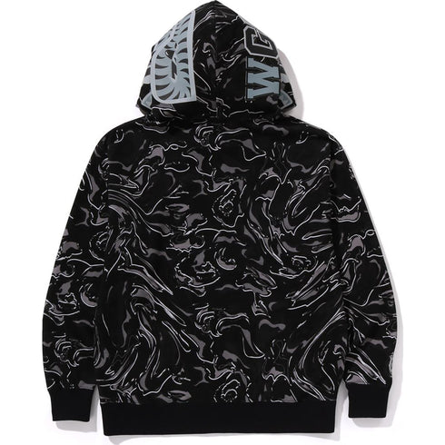 BAPE Marbling Camo Shark Relaxed Fit Mens Apparel