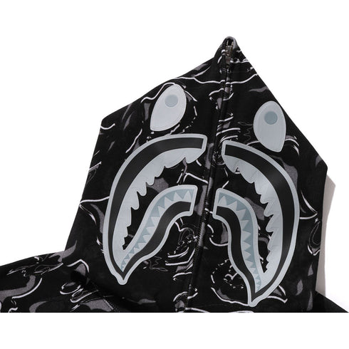 BAPE Marbling Camo Shark Relaxed Fit Mens Apparel