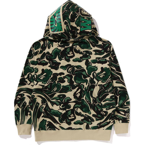 BAPE Marbling Camo Shark Relaxed Fit Mens Apparel