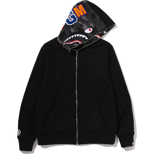BAPE Color Camo Reversible Shark Zip-Up Hoodie Men's Apparel