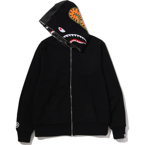 BAPE Color Camo Reversible Shark Zip-Up Hoodie Men's Apparel