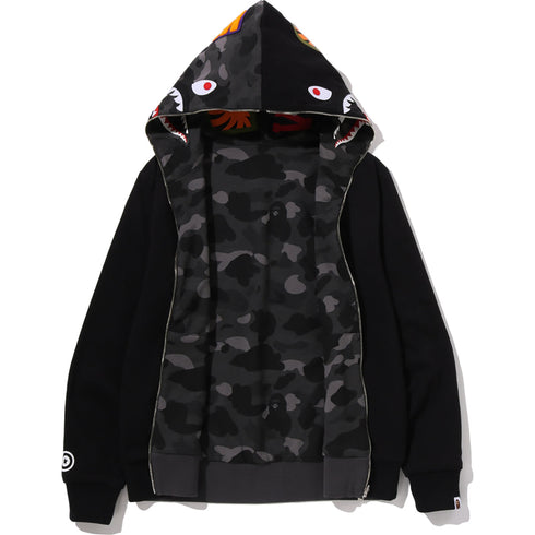 BAPE Color Camo Reversible Shark Zip-Up Hoodie Men's Apparel