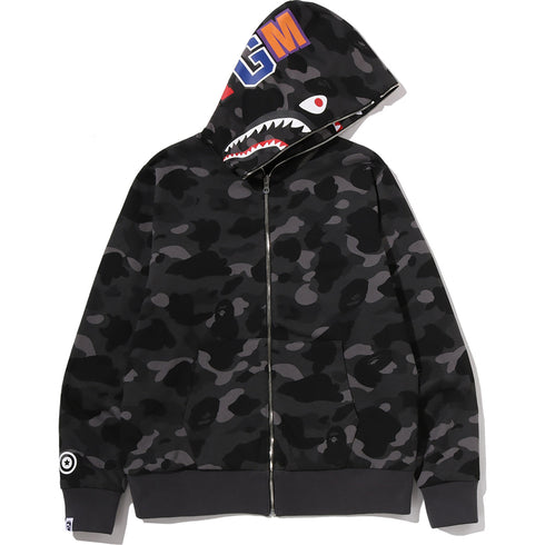 BAPE Color Camo Reversible Shark Zip-Up Hoodie Men's Apparel