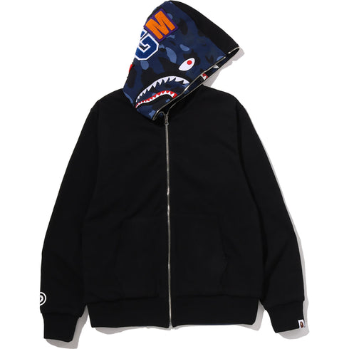 BAPE Color Camo Reversible Shark Zip-Up Hoodie Men's Apparel