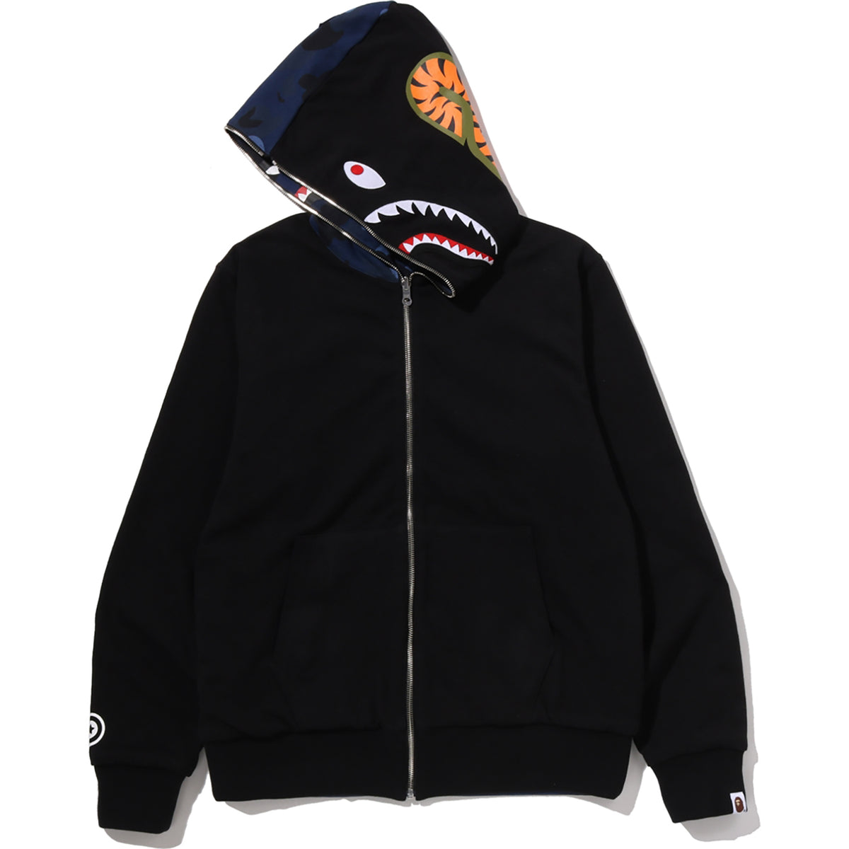 BAPE Color Camo Reversible Shark Zip-Up Hoodie Men's Apparel – ASPHALT