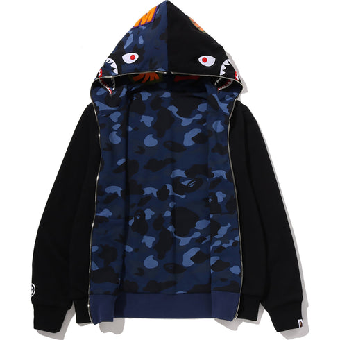 BAPE Color Camo Reversible Shark Zip-Up Hoodie Men's Apparel