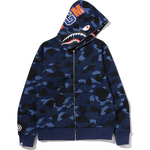 BAPE Color Camo Reversible Shark Zip-Up Hoodie Men's Apparel