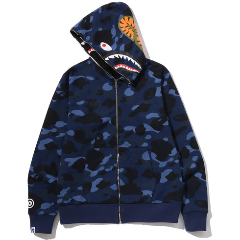 BAPE Color Camo Reversible Shark Zip-Up Hoodie Men's Apparel