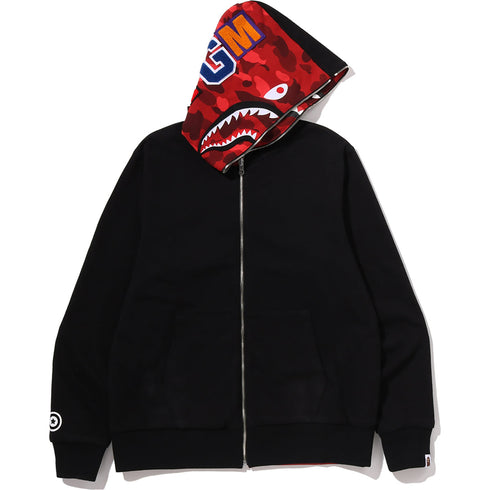 BAPE Color Camo Reversible Shark Zip-Up Hoodie Men's Apparel