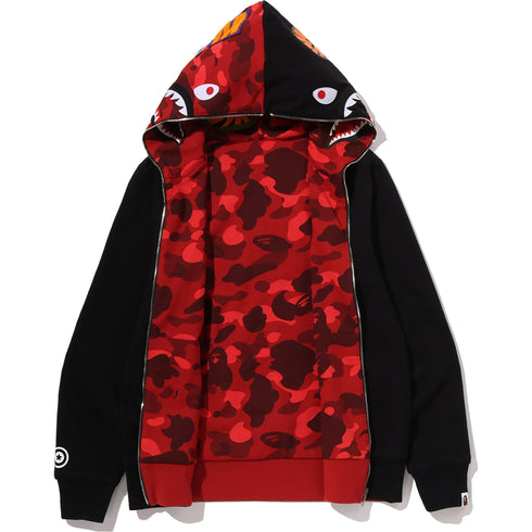 BAPE Color Camo Reversible Shark Zip-Up Hoodie Men's Apparel