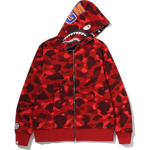 BAPE Color Camo Reversible Shark Zip-Up Hoodie Men's Apparel