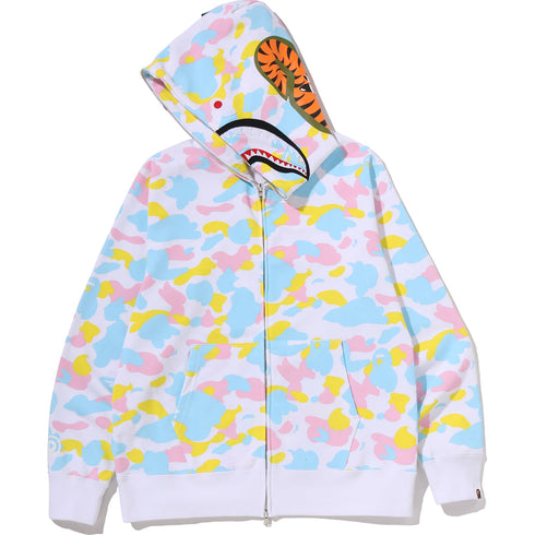 BAPE Multi Camo Shark Fullzip Hoodie Men's Apparel