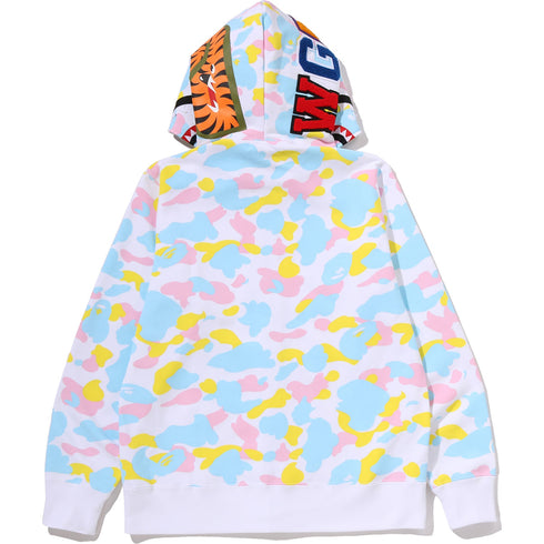 BAPE Multi Camo Shark Fullzip Hoodie Men's Apparel