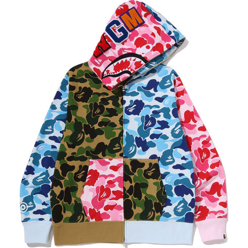 BAPE ABC Camo Crazy Shark Fullzip Hoodie Men's Apparel