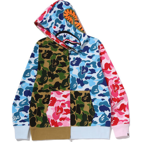 BAPE ABC Camo Crazy Shark Fullzip Hoodie Men's Apparel