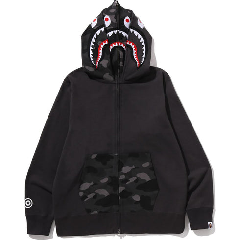 BAPE Color Camo Shark Double Hoodie Men's Apparel