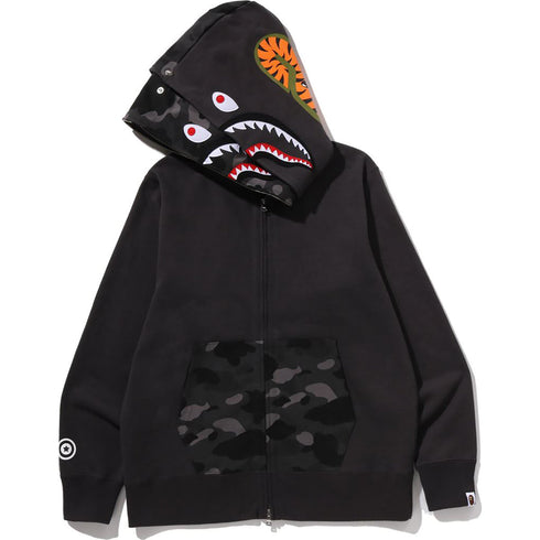 BAPE Color Camo Shark Double Hoodie Men's Apparel