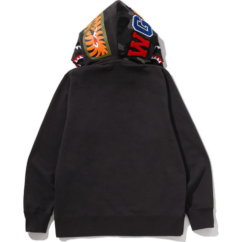 BAPE Color Camo Shark Double Hoodie Men's Apparel