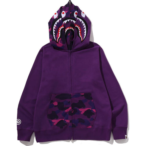 BAPE Color Camo Shark Double Hoodie Men's Apparel