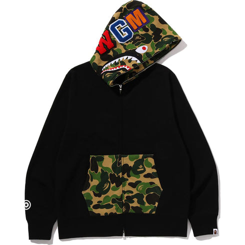 BAPE ABC Camo Double Shark Full zip Hoodie Men's Apparel