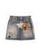 BAPE Fake Print Multi Logo Denim Skirt Women's Apparel