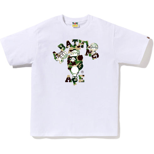 BAPE Abc Camo College Milo Tee Men's Apparel