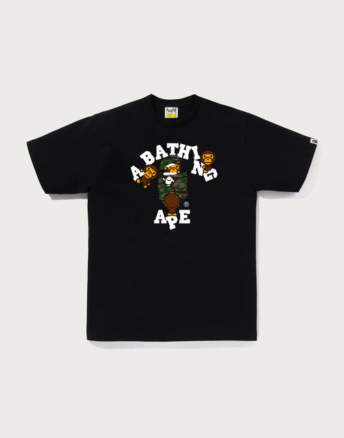 BAPE Tiger Camo College Milo Tee Men's Apparel