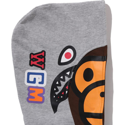 BAPE Milo Shark Zip Hoodie Kids Apparel