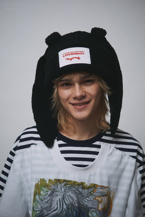 CHARLES JEFFERY LOVERBOY Chunky Rabbit Beanie Unisex Accessories