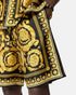 VERSACE Barocco Silk Shorts Mens Apparel