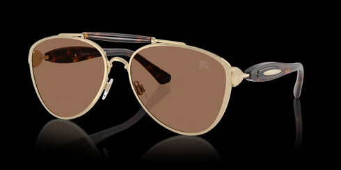 BURBERRY 0be3160 61 Light Gold W/d Brown Accessories